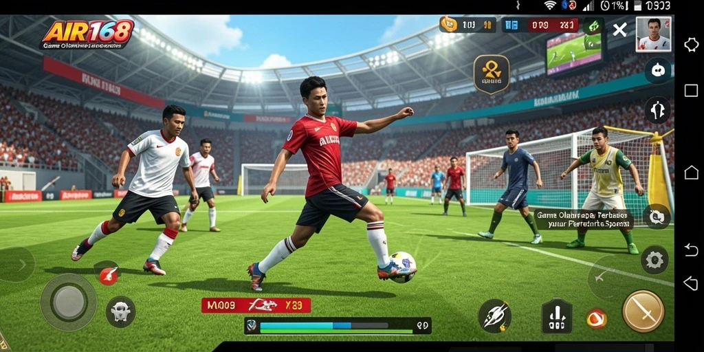 Tampilan menarik dari gameplay olahraga di AIR168.