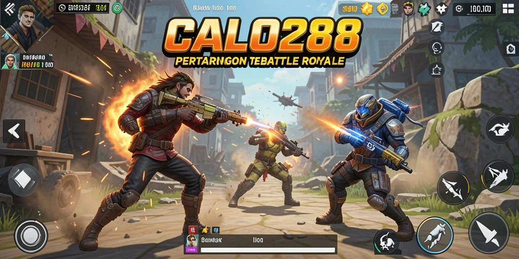 Tampilan gameplay Battle Royale di CALO288 yang mendebarkan.