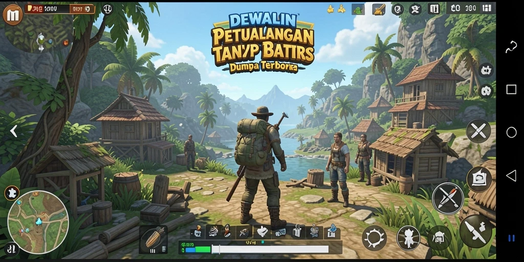 Tampilan gameplay DEWALIN yang menakjubkan dalam dunia terbuka.