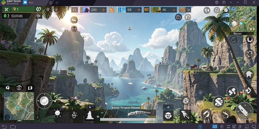 Tampilan gameplay memukau dalam dunia terbuka IDRRP.