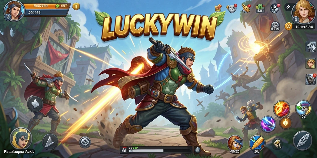 Tampilan aksi seru dari gameplay LUCKYWIN yang menegangkan.
