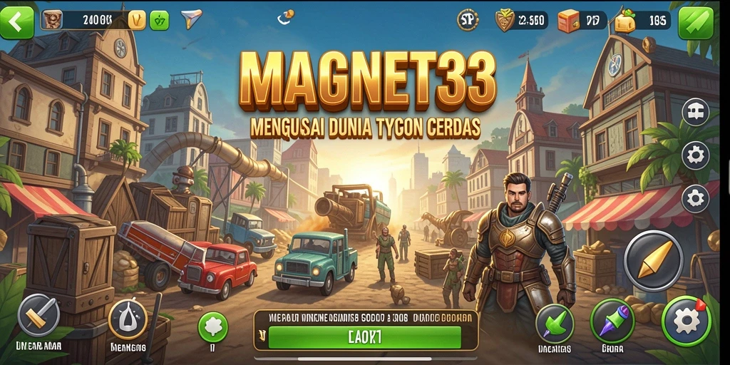 Screenshot utama MAGNET33 menampilkan gameplay Tycoon yang dinamis.