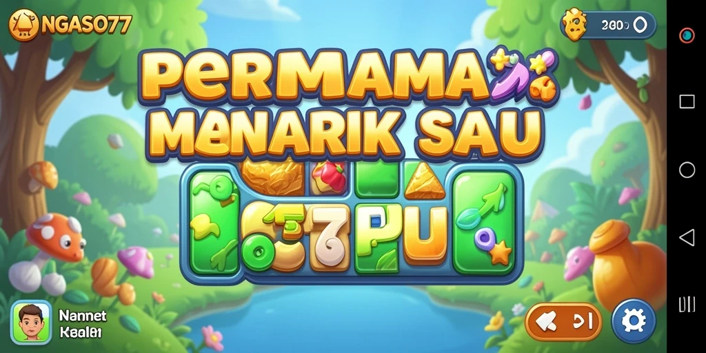 Tangkapan layar dari gameplay seru NGASO77 yang menampilkan tantangan match-3.